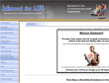 Tablet Screenshot of informedforlife.org